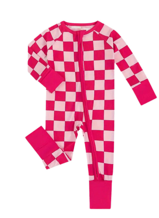 Pretty in Pink Checker Sleeper